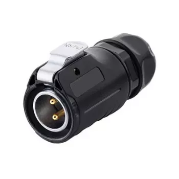 Drahtstecker S1 Power 2-polig Schwarz Alcasa IC01-20P201