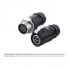 Kabelverbinder Alcasa IC01-20P202 S1 Strom 2-polig Schwarz