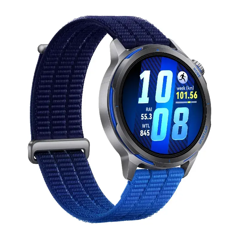 Smartwatch HUAWEI WATCH GT Runner 2 — 1,32 Zoll (3,35 cm) AMOLED 466×466, GPS, Titan, Fluorelastomer-Armband, wasserdicht bis 40 m