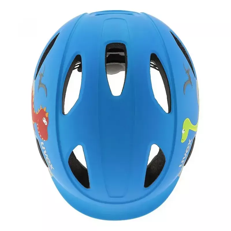 Schutzhelm UVEX oyo style Blau, Grün - Hartschalenkonstruktion, Kinderfahrradhelm
