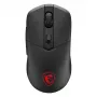 MSI VERSA 300 WIRELESS 8K Gaming-Maus, beidhändig, optisch, 2600 DPI, 6 Tasten, Schwarz