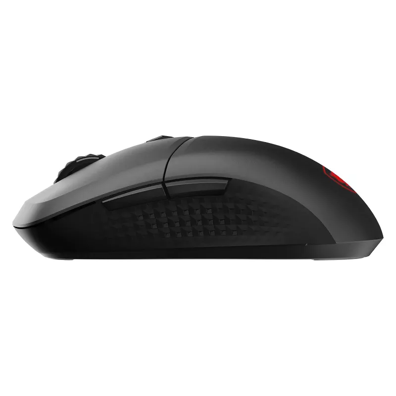 MSI VERSA 300 WIRELESS 8K Gaming-Maus, beidhändig, optisch, 2600 DPI, 6 Tasten, Schwarz