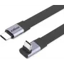 ROLINE USB4-2.0 Kabel 80 Gbit/s Flach ST/ST gerade-270° abgewinkelt - Kabel - Digital/Daten
