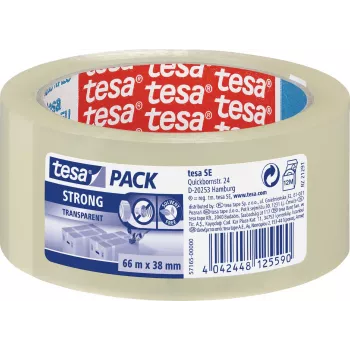 Klebeband TESA Strong 66 m Polypropylen (PP) Transparent