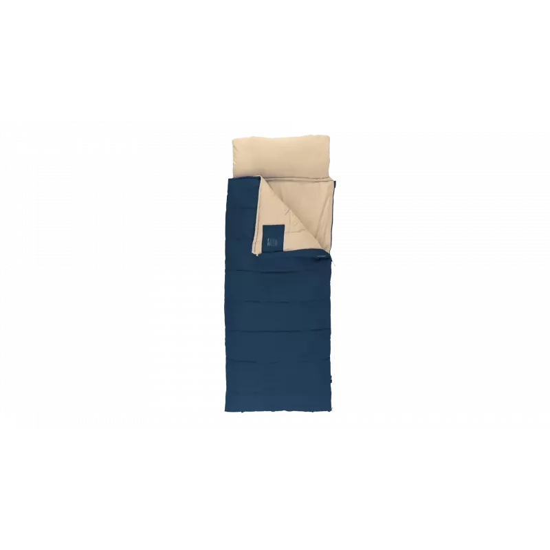 Schlafsack Outwell Contour Lux 190 cm, synthetisch, Reißverschluss links, tiefblau