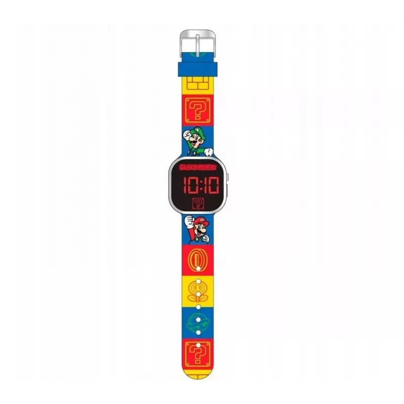 Kinder digital LED-Uhr Super Mario GSM4236 von Euroswan mit Kalender