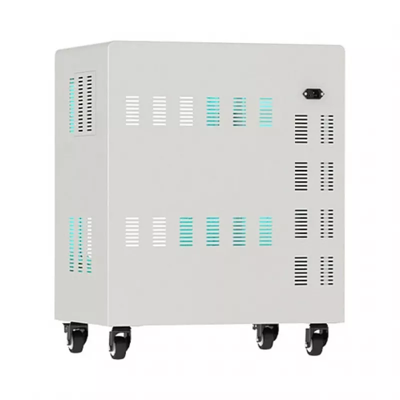 GoodConnections ANTARES PRO T20C Tablet-Ladewagen mit 11 USB-C 30W Ports PD3.0 UVC-Desinfektion Grau