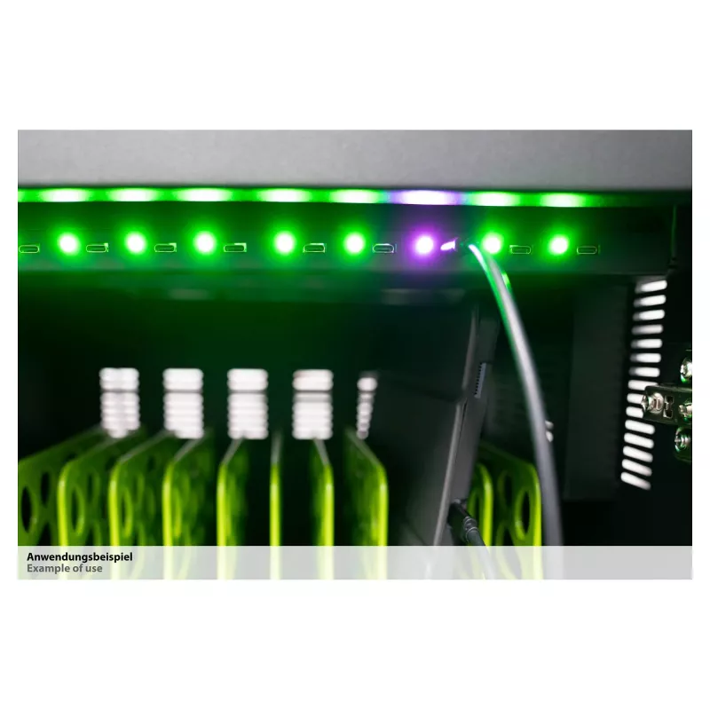 GoodConnections ANTARES PRO T30C Tablet-Ladewagen to 11 USB-C 30W Port PD3.0 UVC-Desinfektion Grau