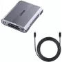 Unitek R1022C01 CFexpress Type B, SD- und microSD-Kartenleser mit USB-A-Hub
