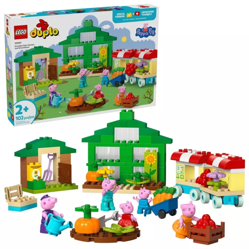 DUPLO Peppa Pig 10461 Opa Pigs Garten und Gewächshaus Bausteine