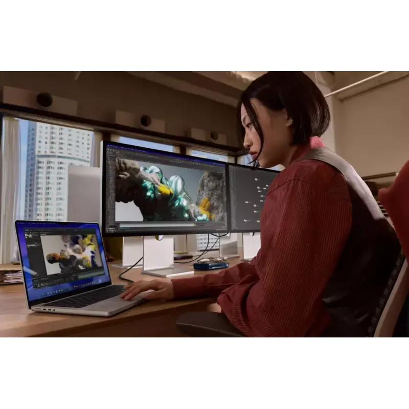 Monitor Apple Studio Display XDR 27 Zoll 5K Ultra HD LED, Standardglas, neigungs- und höhenverstellbarer Standfuß, Silber
