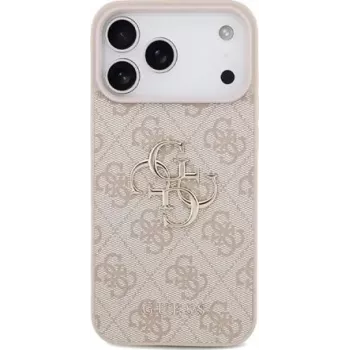 GUESS Hard Abdeckung 4G Big Metal Logo Pink, für Apple iPhone 17 Pro Max, GUHCP17X4GMGPI (GUHCP17X4GMGPI)
