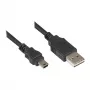 Good Connections Verbindungskabel USB 2.0 EASY Plug A auf Mini-B-Stecker - schwarz - 0,5 m