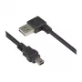 Good Connections Anschlusskabel USB 2.0 EASY Stecker A auf Mini-B-Stecker - abgewinkelt - schwarz - 0,5 m