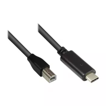 Good Connections USB2.0 Kabel C-B schwarz 1m