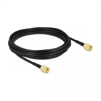 Antennenkabel DeLOCK RP-SMA-Stecker auf RP-SMA-Stecker LMR/CFD100 5 m