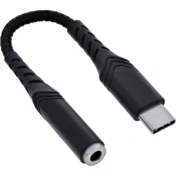 Audio-Adapter InLine 33054E USB-C auf 3,5 mm mit integriertem DAC, 15 cm Kabel