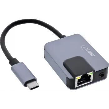 Netzwerkadapter InLine 33382I – Gigabit Ethernet, USB-C 3-in-1 (Ethernet, Audio, PD)