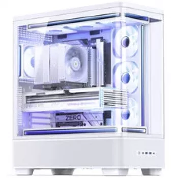 Jonsbo TK-5 Gehäuse, Midi-Tower, ATX, Temperglas – Weiß