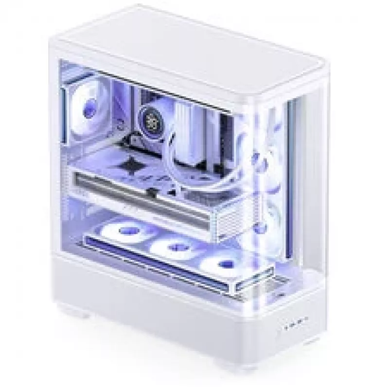 Jonsbo TK-5 Gehäuse, Midi-Tower, ATX, Temperglas – Weiß