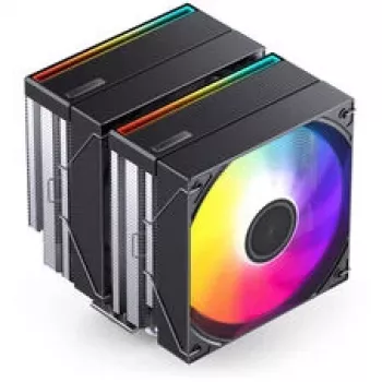 CPU-Kühler Jonsbo CB80 Dual-Tower mit 2 x 120mm PWM-RGB-Lüftern – schwarz