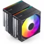 CPU-Kühler Jonsbo CB80 Dual-Tower mit 2 x 120mm PWM-RGB-Lüftern – schwarz
