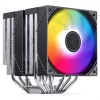CPU-Kühler Jonsbo CB80 Dual-Tower mit 2 x 120mm PWM-RGB-Lüftern – schwarz