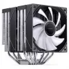 CPU-Kühler Jonsbo CB80 Dual-Tower mit 2 x 120mm PWM-RGB-Lüftern – schwarz