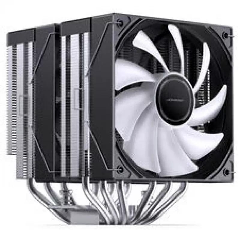 CPU-Kühler Jonsbo CB80 Dual-Tower mit 2 x 120mm PWM-RGB-Lüftern – schwarz
