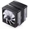 CPU-Kühler Jonsbo CB80 Dual-Tower mit 2 x 120mm PWM-RGB-Lüftern – schwarz