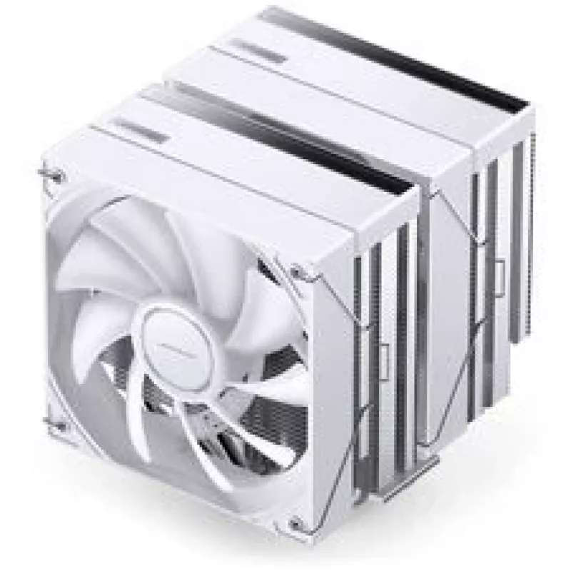 CPU-Kühler Jonsbo CB80 Dual-Tower mit 2×120mm PWM ARGB-Lüftern — Weiß