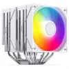 CPU-Kühler Jonsbo CB80 Dual-Tower mit 2×120mm PWM ARGB-Lüftern — Weiß