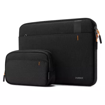Schutzhülle-Tasche Inateck LB01011 für Laptops bis 38,9 cm (15,3 Zoll) – Schwarz, 1 Fronttasche
