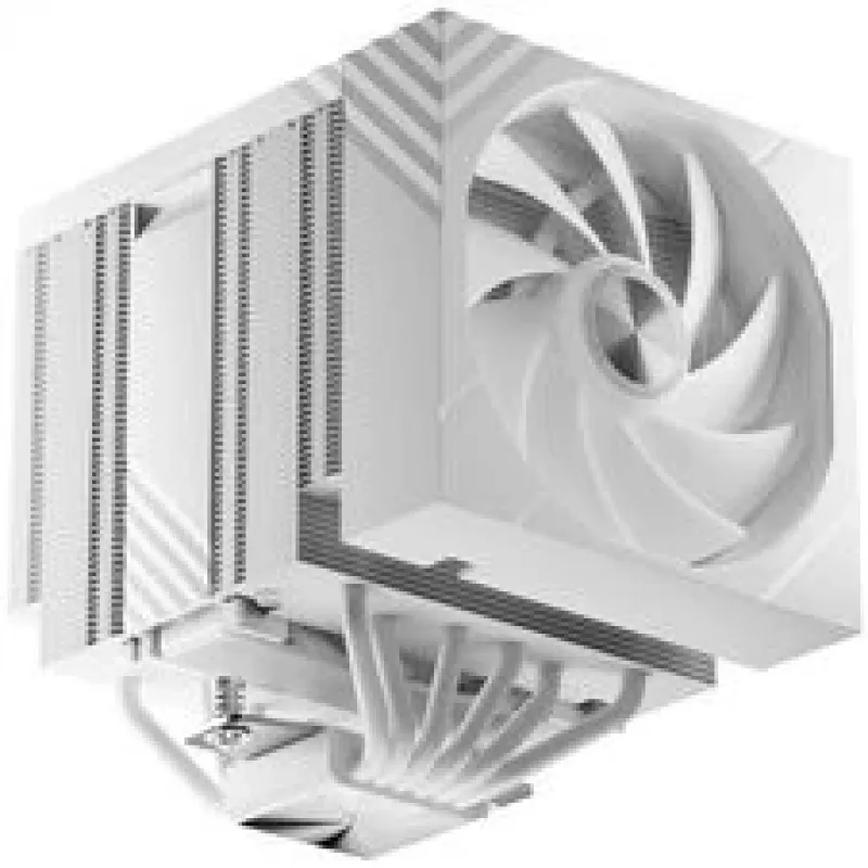TRYX TURRIS T620 CPU-Luftkühler, Dual-Tower, mit 5-Zoll-Display - 120mm, weiß