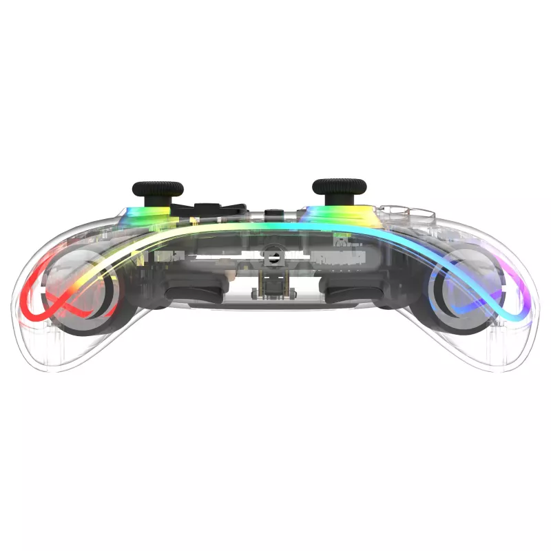Gamepad Deltaco Gaming GAM-198-T Transparent Bluetooth/USB USB-C für Nintendo Switch, Switch 2, Switch OLED, Android, PC
