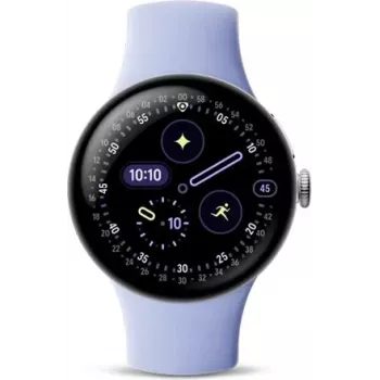 Google Pixel Watch 4 LTE 41mm Poliertes Silber / Iris, GA10839-EU (GA10839-EU)