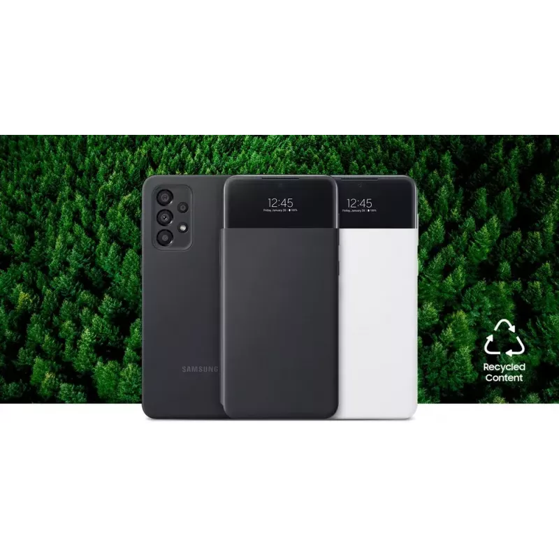 Wallet-Hülle Samsung EF-EA336PBEGEW für Galaxy A33 5G, kompatibel mit 6,4-Zoll-Bildschirmen, Schwarz, 1 Kartenfach