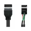 Good Connections 5021-PST3 - 0,45 m - USB 2.0 - 480 Mbit/s - Schwarz