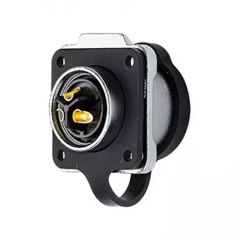 Good Connections IC01-20P303 - S1 - Strom (3-polig) - Schwarz - gerade - Metall - Kunststoff - Gold - Kupferlegierung