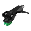 Audio-Technica AT-VM95E/H Tonabnehmer mit AT-HS6BK Headshell vormontiert (schwarz/grün)