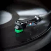 Audio-Technica AT-VM95E/H Tonabnehmer mit AT-HS6BK Headshell vormontiert (schwarz/grün)