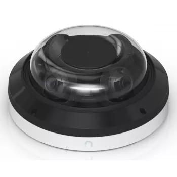 IP-Kuppel-Überwachungskamera UBIQUITI AI Multi Sensor 4 — 3840×2160, 360° Sichtfeld, 2,33× optischer Zoom, Deckenmontage, kabelgebunden (weiß/schwarz)