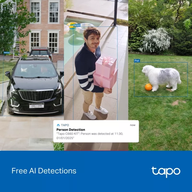 TP-Link Tapo Solar-Betriebenes Schwenk-/Neige-Sicherheitskamera-Kit