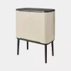 Brabantia Bo Touch Bin 34 L 2 Körbe Beige Breite 540 mm Tiefe 312 mm Höhe 680 mm