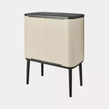 Brabantia Bo Touch Bin 34 L 2 Körbe Beige Breite 540 mm Tiefe 312 mm Höhe 680 mm