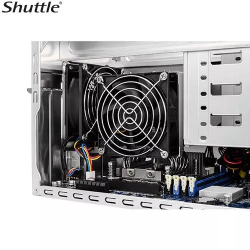 Shuttle PCB-SB860R811 SB860R8 XPC Cube Barebone, S-1851, Intel B860, 4x DDR5, Xe Graphics, 500 W, schwarz
