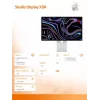 Monitor Apple Studio Display XDR mit Nano-Texturglas, neigbarem und höhenverstellbarem Standfuß