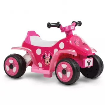 Elektrisches Kinder-Quad zum Aufsitzen HUFFY Minnie Maus Modell 19073W, batteriebetriebenes Kinder-ATV
