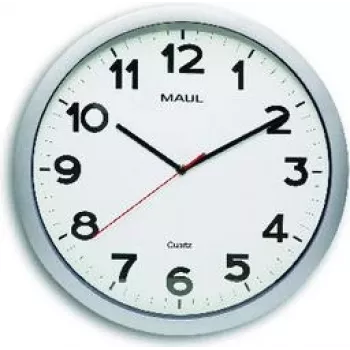 Jakob Maul GmbH Wanduhr MAULstep O 40 cm Silber (9054195)