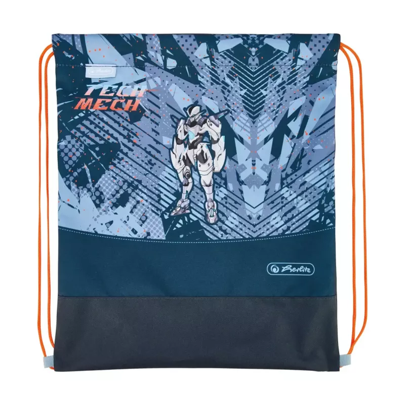 Schulranzenset HERLITZ Loop Plus TechMech für Jungen — Polyester, bestehend aus Schulranzen, Sporttasche, Federmäppchen, Schlampermäppchen